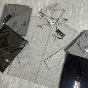 Hoodie xám basic