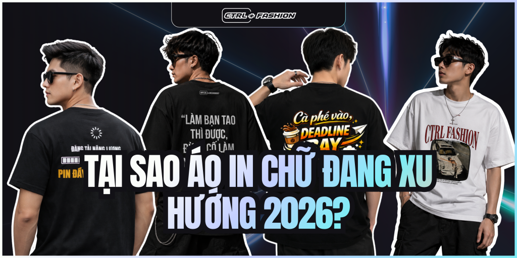 Banner tại sao áo in chữ lại xu hướng