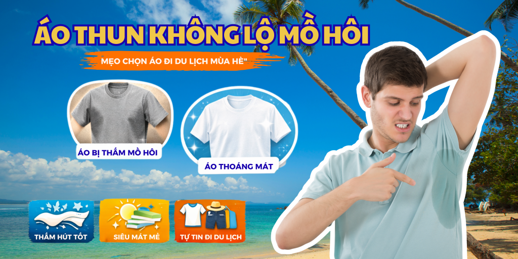 Banner áo thun không lộ mồ hôi