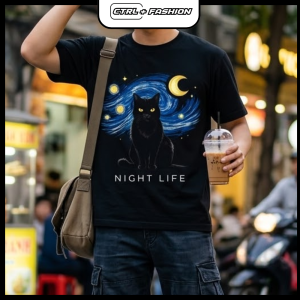 Monochrome Black Cat - ảnh phụ áo đen