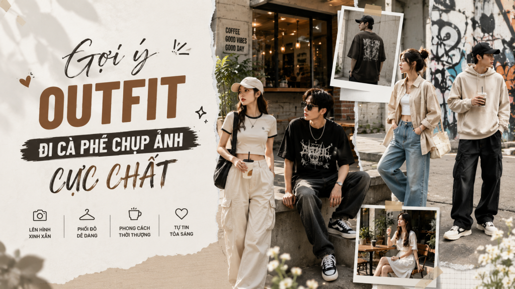 outfit đi cà phê chụp ảnh