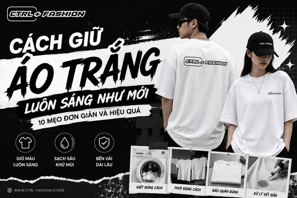 Cách giữ áo trắng luôn sáng